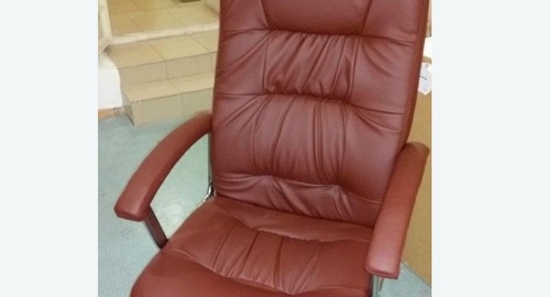 Обтяжка офисного кресла. Десногорск